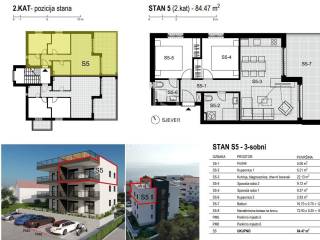 Flat in a new building, Sale, Okrug, Okrug Gornji