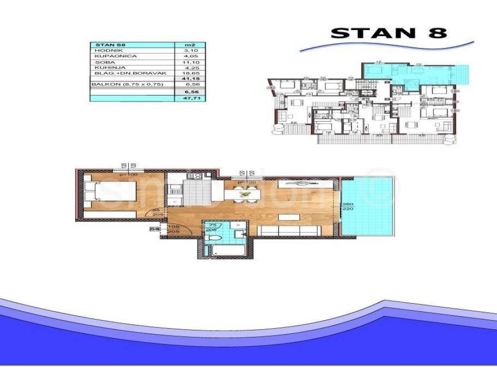 Flat in a new building, Sale, Gradac, Drvenik