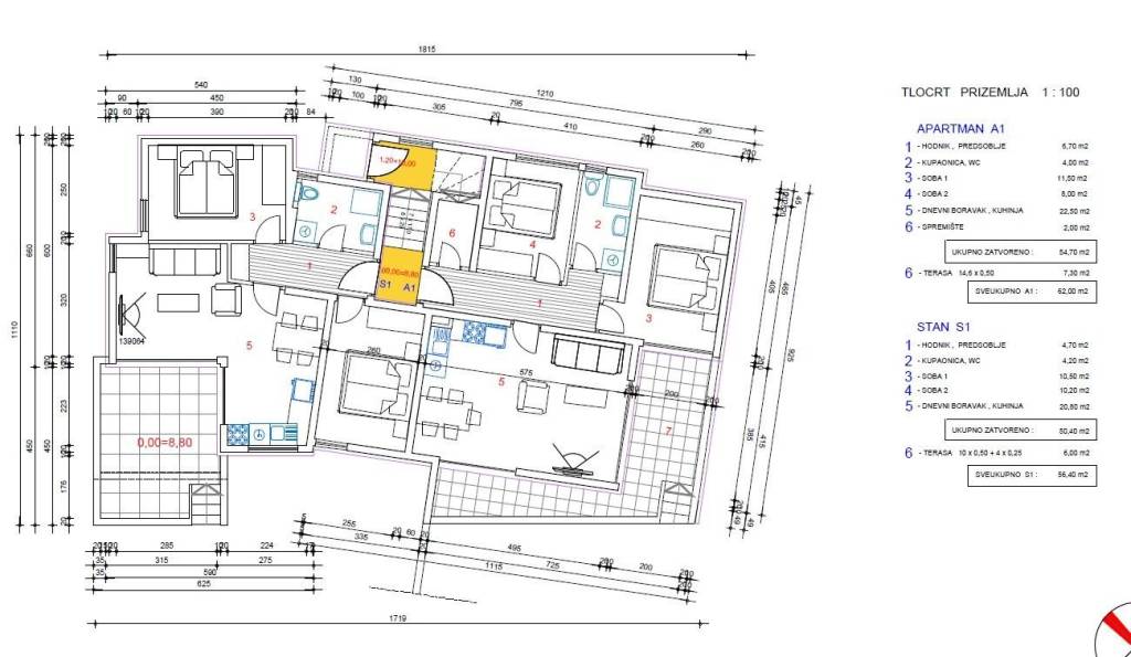 Apartman na moru, Prodaja, Novalja, Novalja