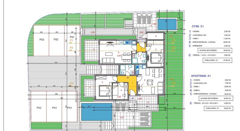 Apartman na moru, Prodaja, Novalja, Gajac