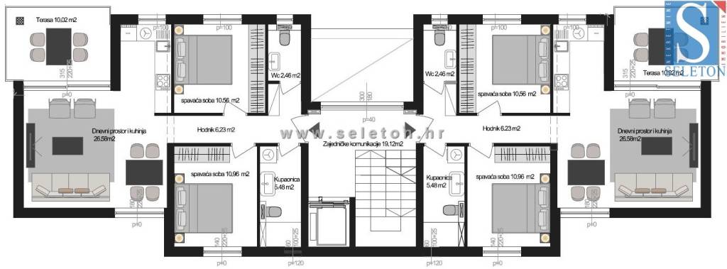 Tlocrt katova bez mjera - web 1