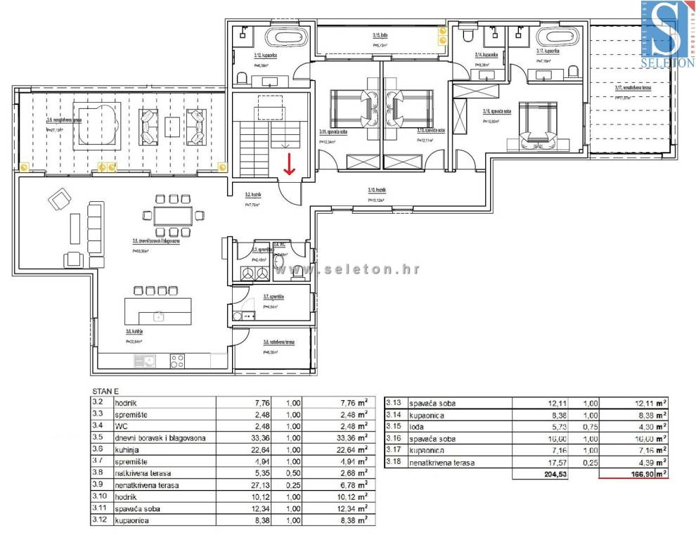 neue penthouse wohnung mit meerblick in porec istr