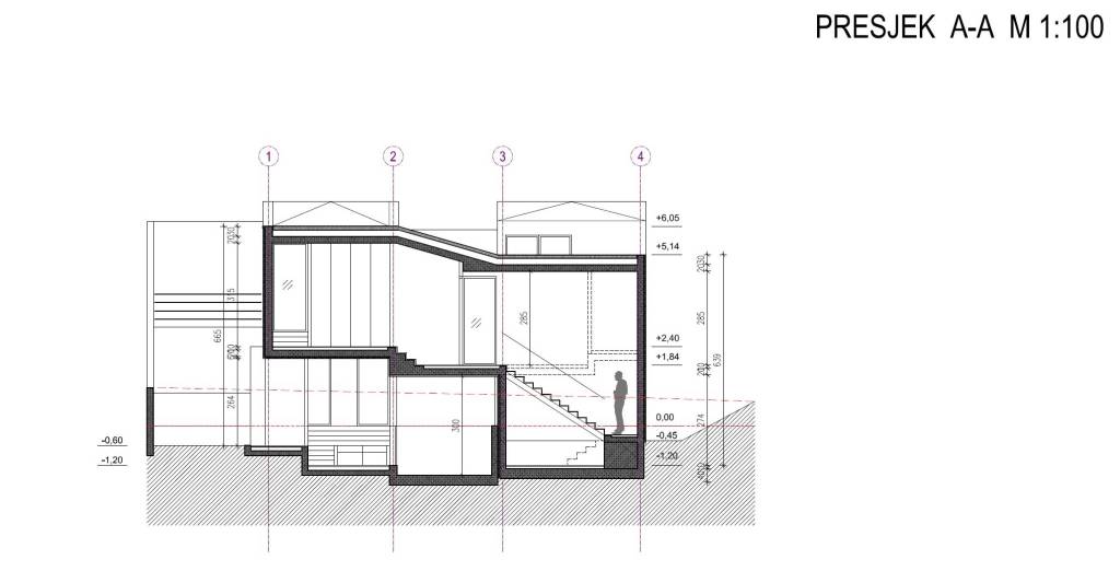 PRESJEK A-A