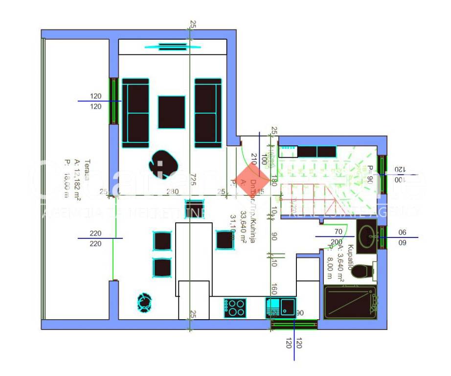 croatia-ciovo-flat-open-sea-view-new-build-parking