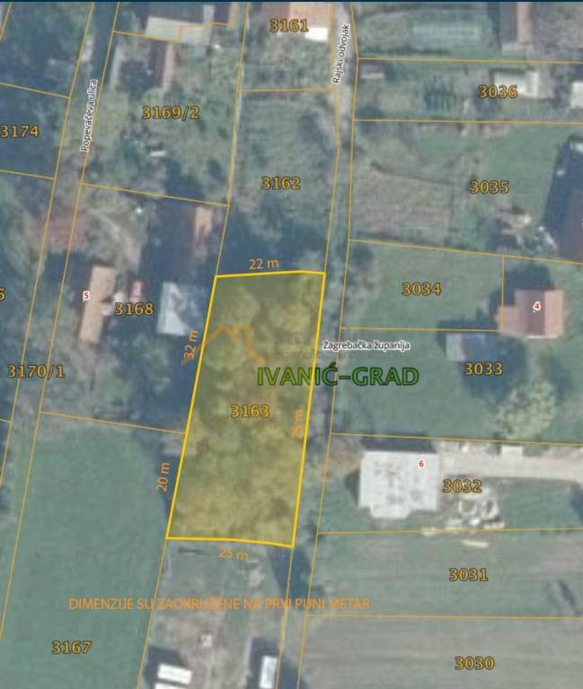Gradjevinsko stambeno zemljiste, Prodaja, Ivanic-grad, Centar