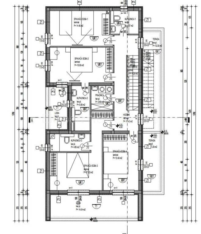 Luksuzna vila, Prodaja, Trogir - Okolica, Plano
