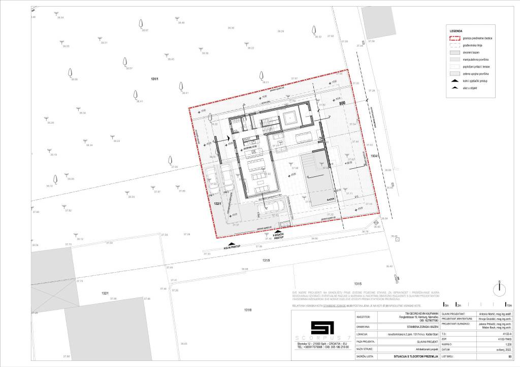 Kaštel Stari Villa Miramar Grundriss 1