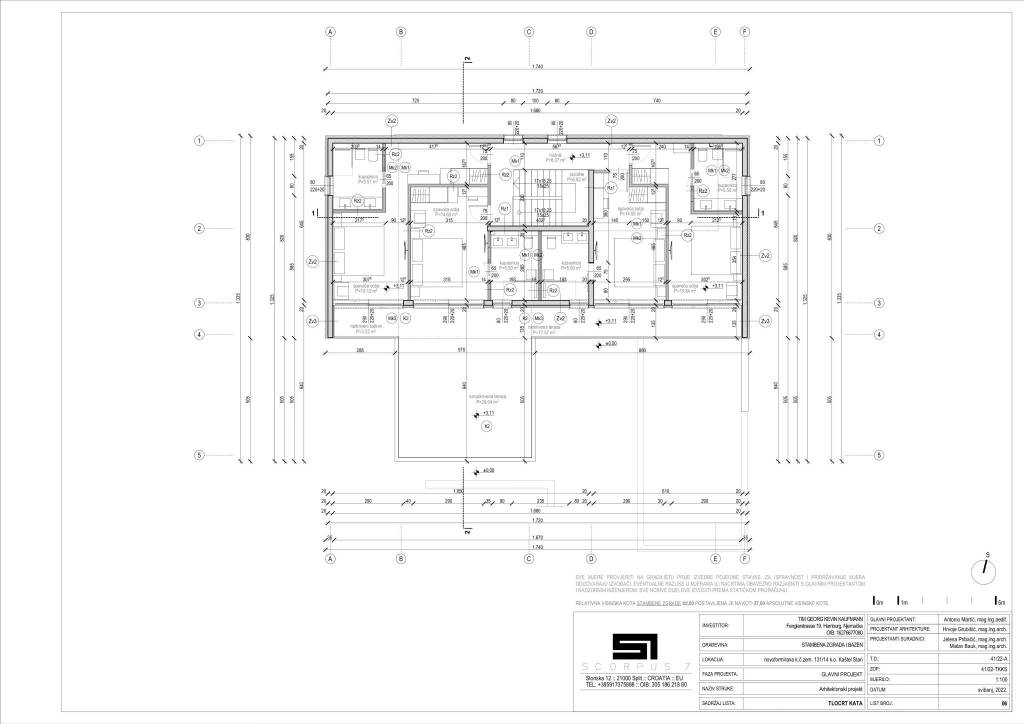 Kaštel Stari Villa Miramar Grundriss 3