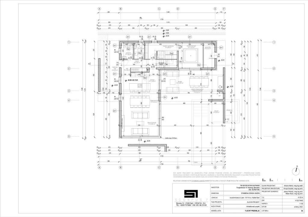 Kaštel Stari Villa Miramar Grundriss 2