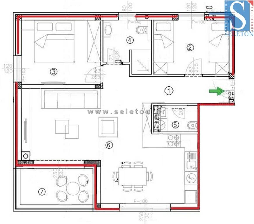 Tlocrt 65 m2