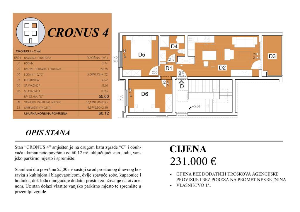 Tlocrti stanova za web4