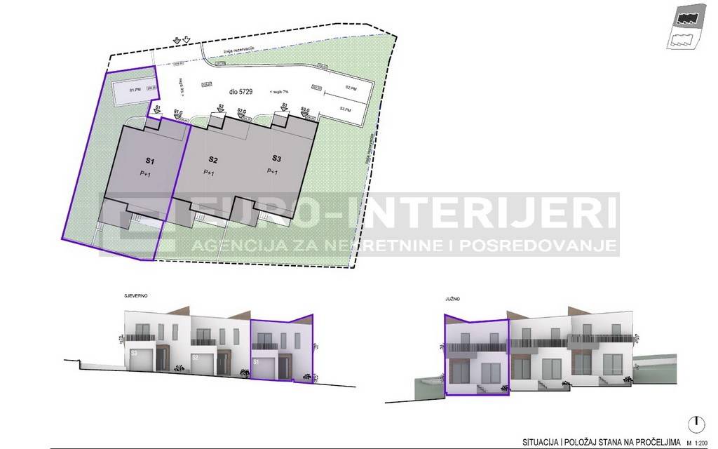 položaj stana S1 u zgradi