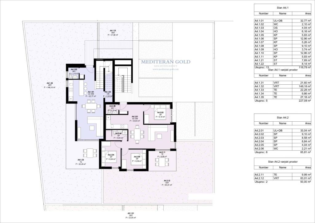 A4-1, TROSOBAN, DVOETAŽAN, PRIZIMLJE I 1.KAT-ink