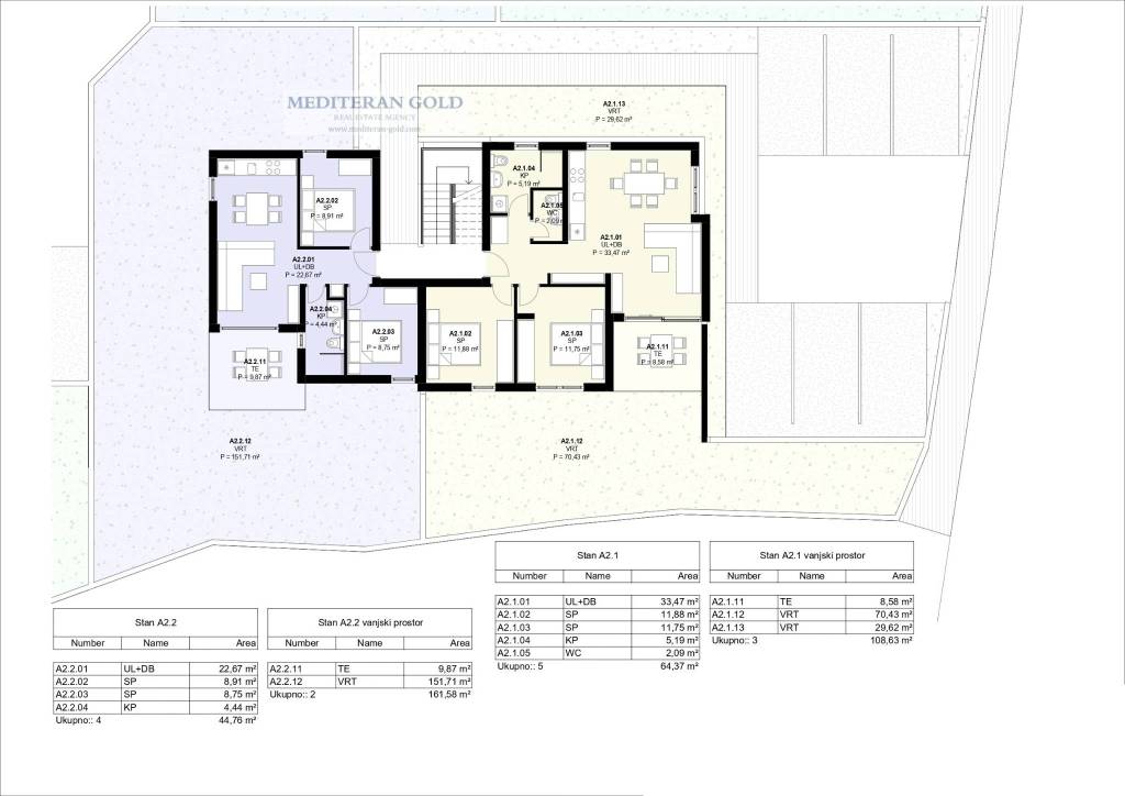 A2-2, DVOSOBAN, PRIZEMLJE I-ink