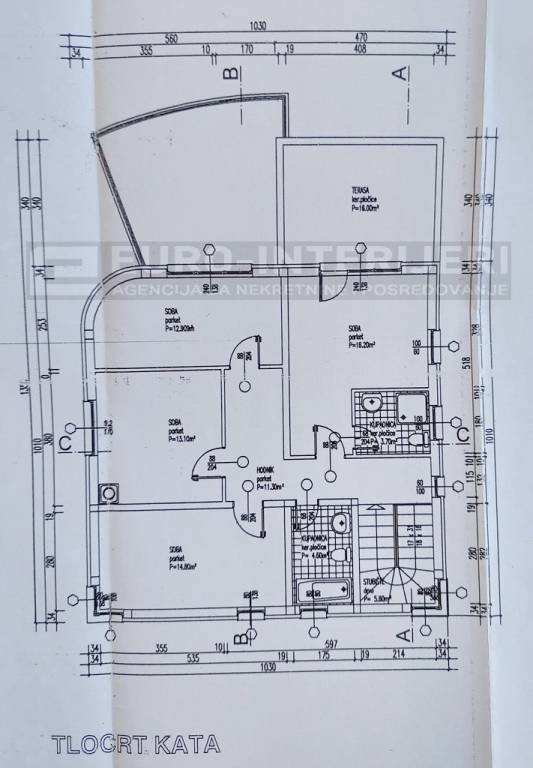 Samobor prodaja kuca -  Vrhovcak tlocrt kuce 1 kat