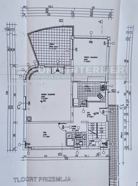 Samobor prodaja kuca -  Vrhovcak tlocrt kuce prizemlje