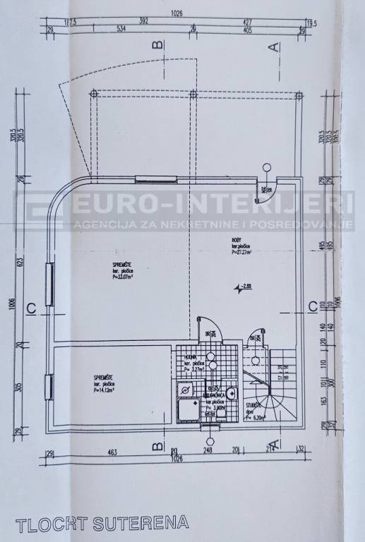 Samobor prodaja kuca -  Vrhovcak tlocrt kuce 2 kat