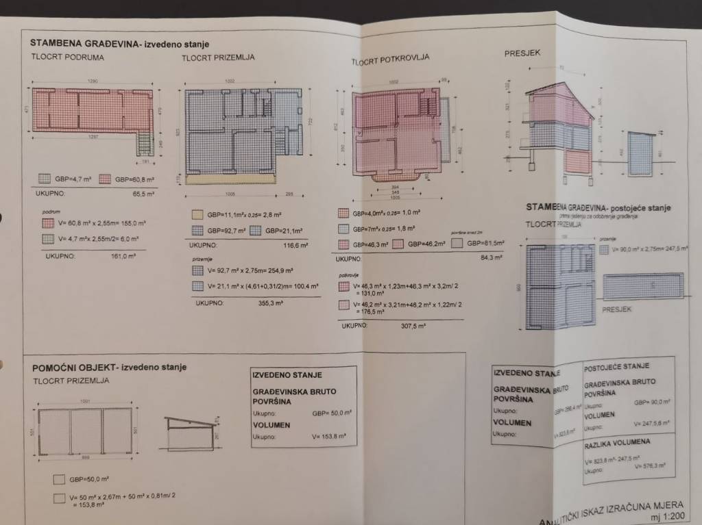 Jakovlje, prodaja kuca - uredna obiteljska kuca tlocrt kuce