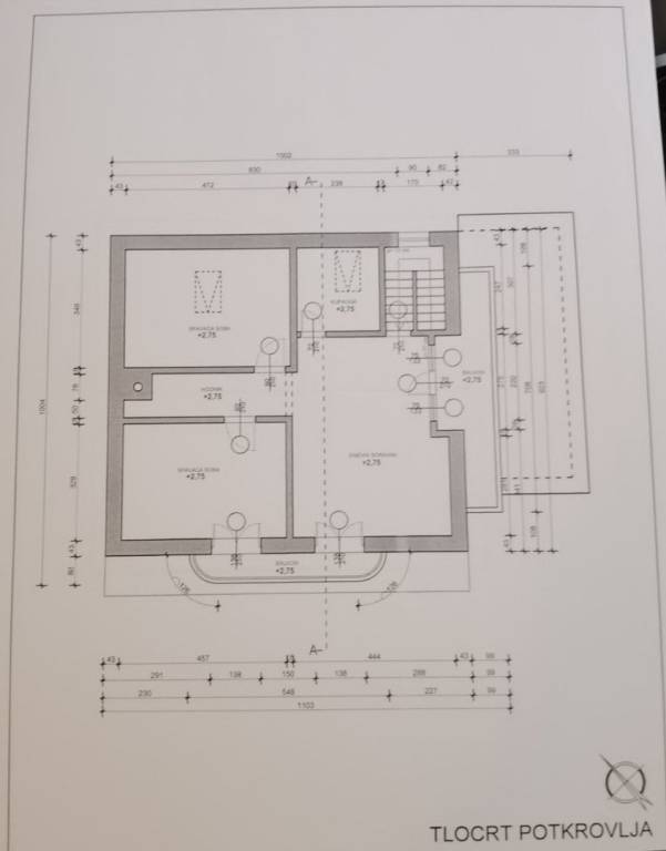 Jakovlje, prodaja kuca - uredna obiteljska kuca tlocrt kuce 2