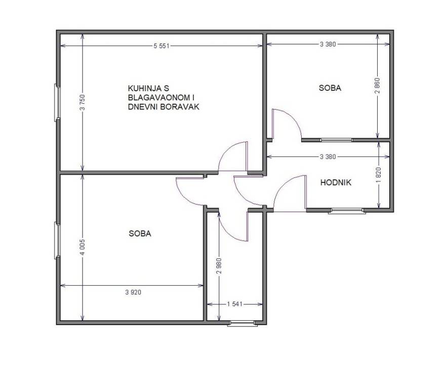 Zagreb, prodaja kuca Malesnica - tlocrt kuce