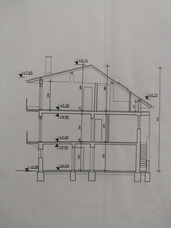 Zagreb, prodaja kuca Vrapce - tlocrt  presjek