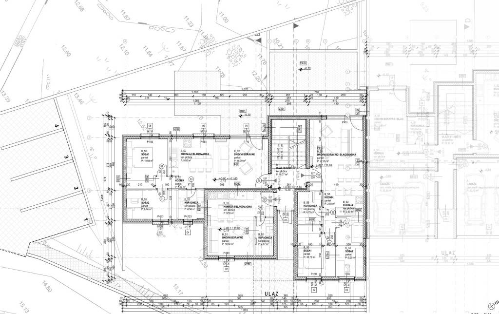 1. Prizemlje - zgrada B 1, 2, 3