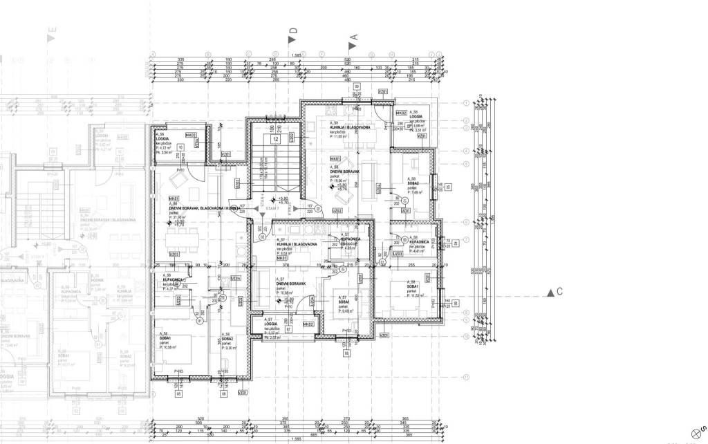 3. Drugi kat - zgrada A 6, 7, 8