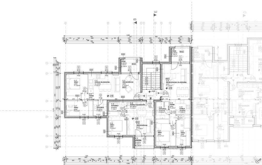 3. Drugi kat - zgrada B 6, 7, 8