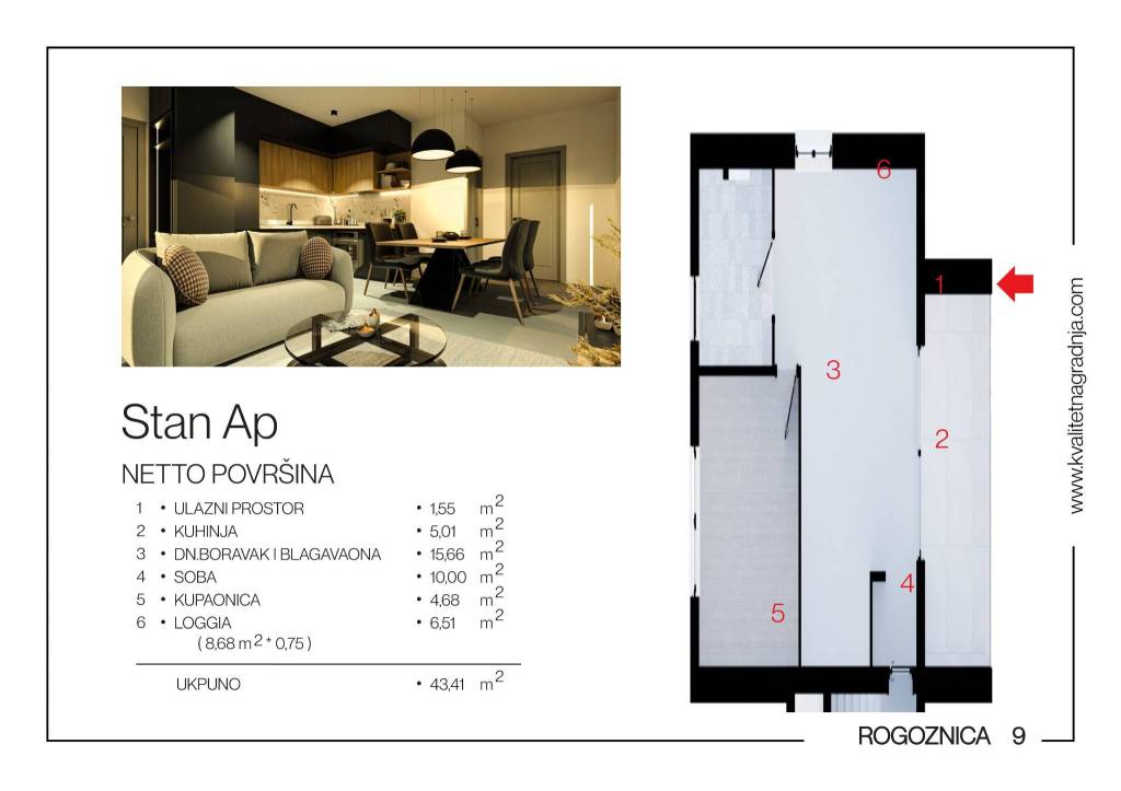 Katalog stanova rogoznica zgrade 10