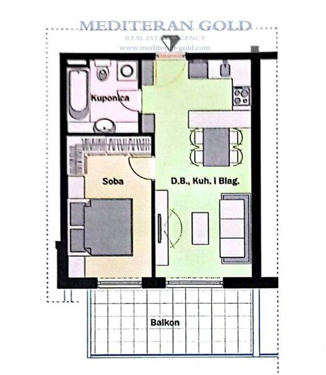 43,15m2, 1-sob, jug-ink