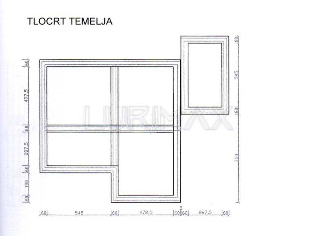 Tlocrt temelj