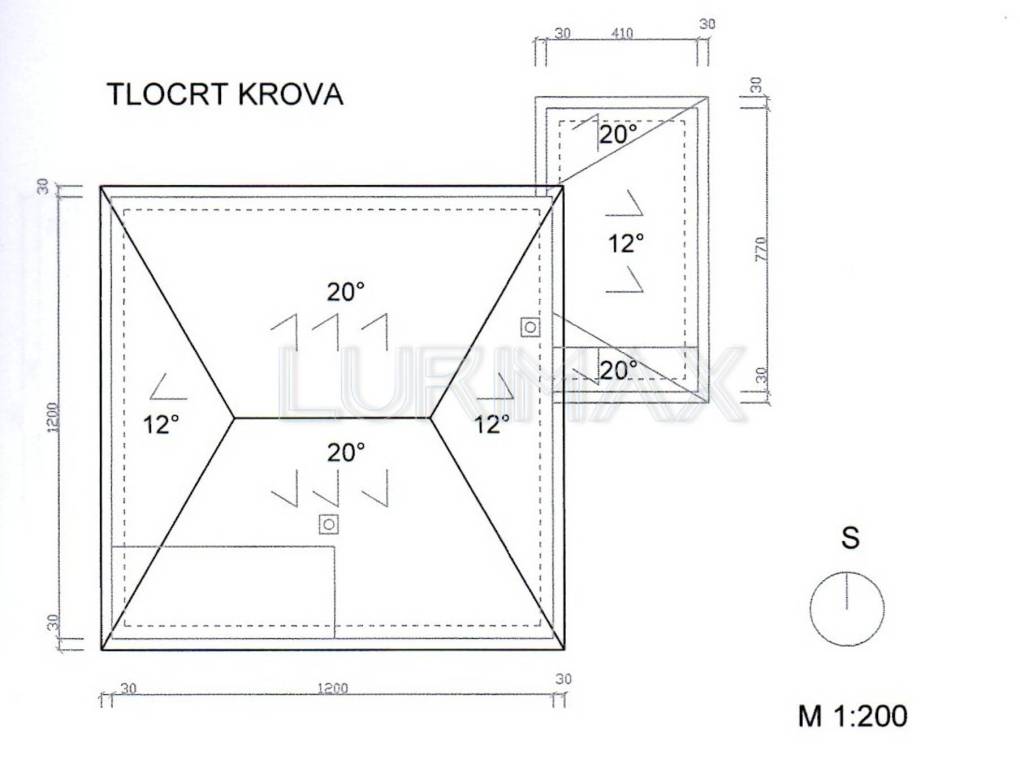 Tlocrt krov